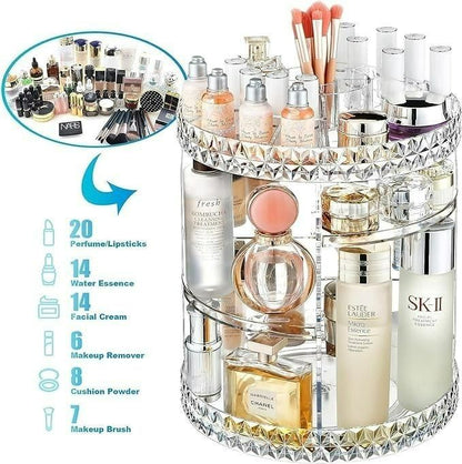 Makeup Organizer 360° Rotating Box