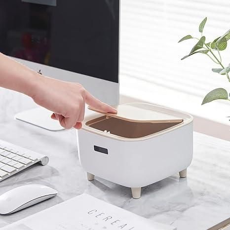 MiniLux™ Premium Push-Button Desktop Trash Bin