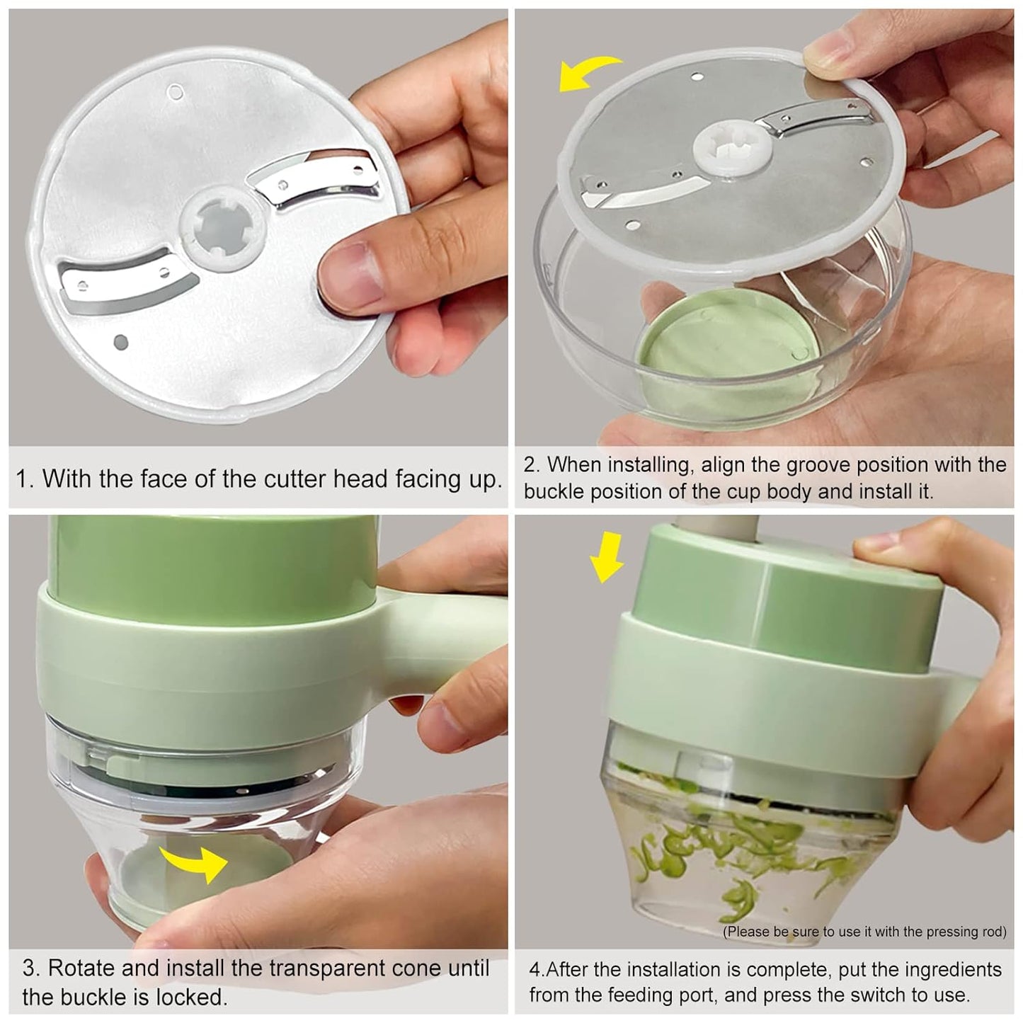 SliceMaster™ | 4-in-1 Portable Electric Vegetable Cutter Set™